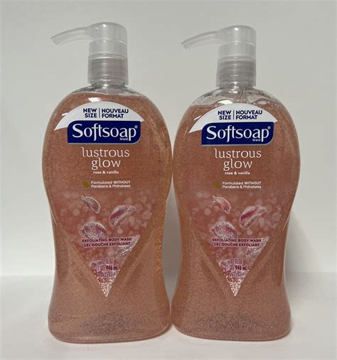 Softsoap Lustrous Glow Exfoliating Body Wash, .